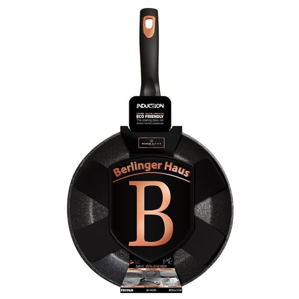 GRANIT STEEKPANA 24cm BERLINGER HAUS BLACK ROSE BH-1634