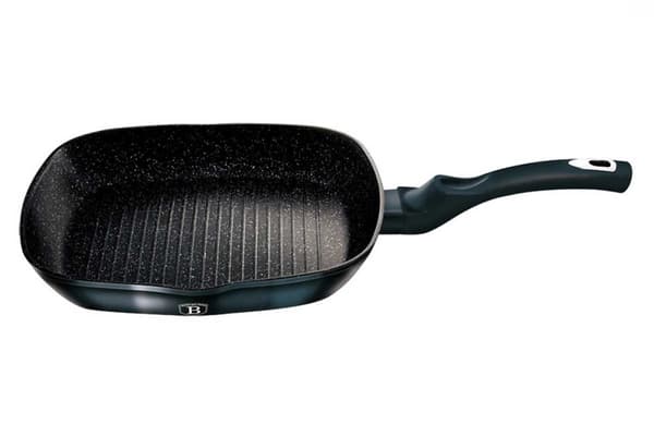 GRANIT GRILLPANDE 28 cm BERLINGER HAUS AQUAMARINE BH-1873