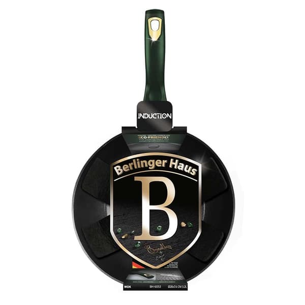 TITANIUM WOK BERLINGER HAUS BH-6053 EMERALD