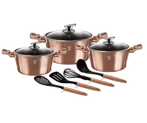 BERLINGER HAUS ROSE GULD BH-6151 GRANIT KRYTA SET