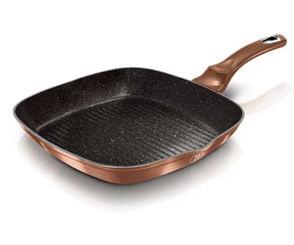 GRANIT GRILLPANA 28 cm BERLINGER HAUS BH-1889 ROSE GOLD NOIR