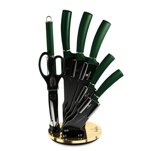 BERLINGER HAUS BH-2563 EMERALD KNIV SÆT I STAND