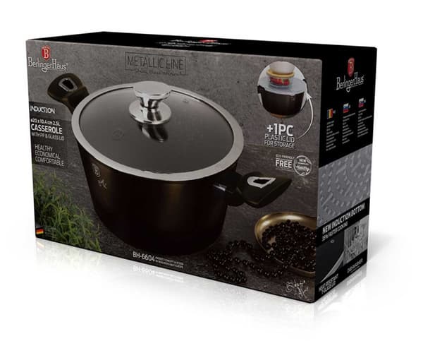 GRANITKRUTA 20cm BERLINGERHAUS BH-6604 SHINY BLACK
