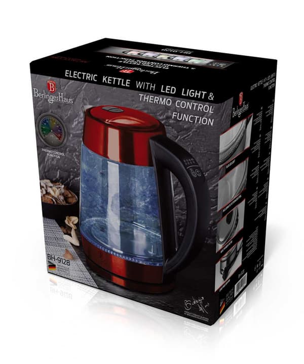 ELKEDEL 1,7l BERLINGER HAUS BH-9128 BURGUNDY