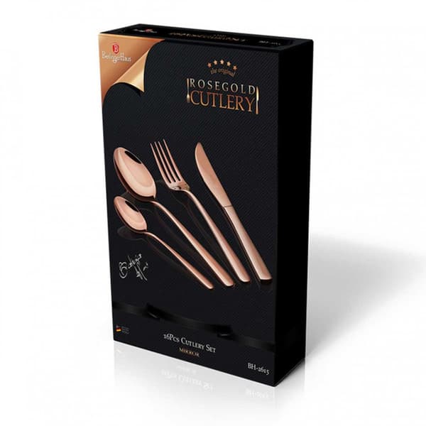 Aterimet 16 KPL BERLINGER HAUS BH-2615 ROSE GOLD