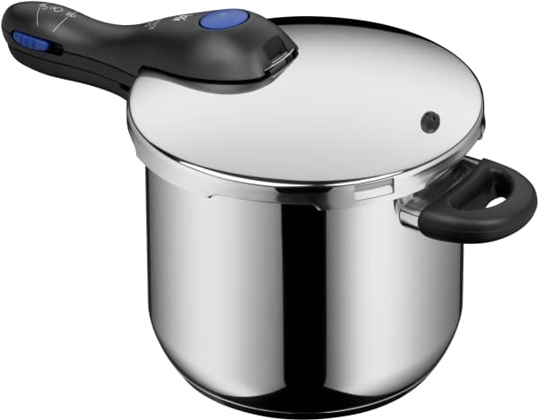 WMF Perfect 1511001176, 6,5 L, Keraaminen, Kaasu, Induktio, Musta, Ruostumaton teräs, 22 cm, Ruostumaton teräs, 130 °C