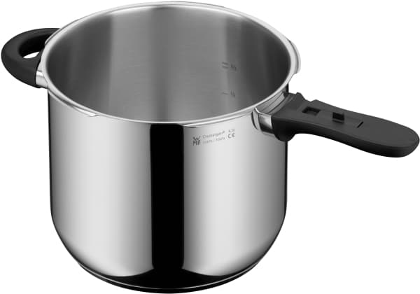 WMF Perfect 1511001176, 6,5 L, Keraaminen, Kaasu, Induktio, Musta, Ruostumaton teräs, 22 cm, Ruostumaton teräs, 130 °C