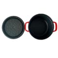Miniatyrbild 2 av 4: TD® Emaljgryta Gjutjärnsgryta Gryta Gryta Emaljgryta Hot Pot Grill Universalgryta Nonstick Wokpanna 24cm -röd