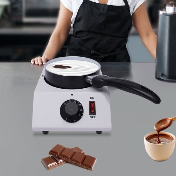 Chokolade Smeltetank, Justerbar Temperatur, Non-Stick Gryde,HVID
