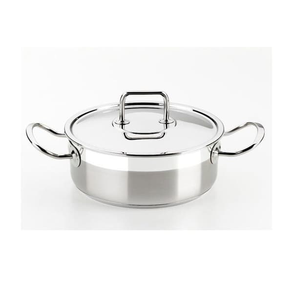 BRA Profesional | Gryta med Lock, 26 cm, Rostfritt Stål 18/10, Kompatibel med Alla Plattor Inklusive Induktion