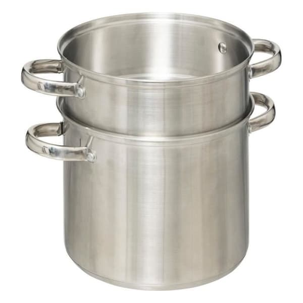 Couscoussier i högkvalitativt rostfritt stål kapacitet 8 liter D 22 cm