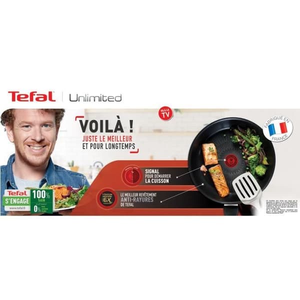 TEFAL G2554602 Obegränsad kastrull 24 cm (5 L) + glaslock