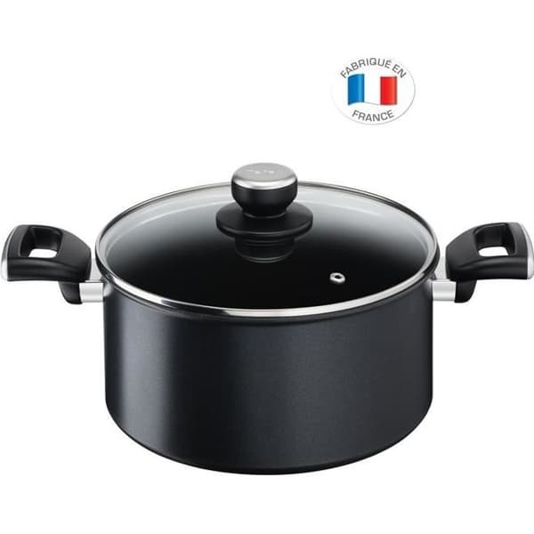 TEFAL G2554602 Obegränsad kastrull 24 cm (5 L) + glaslock