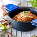 Miniatyrbild 3 av 6: MONIX Solid+ | Hög Gryta 20 cm, Aluminiumgjut med Non-stick Innovationer utan PFOA, Kompatibel med alla Värmekällor