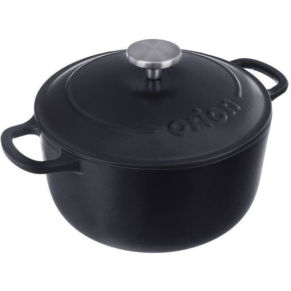 ORION Gryta 3,3 l med lock i gjutjärn SMALT
