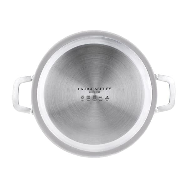 Anti-klibbande gryta 28 cm med glaslock Laura Ashley - Mörk turturduva av Pendeford