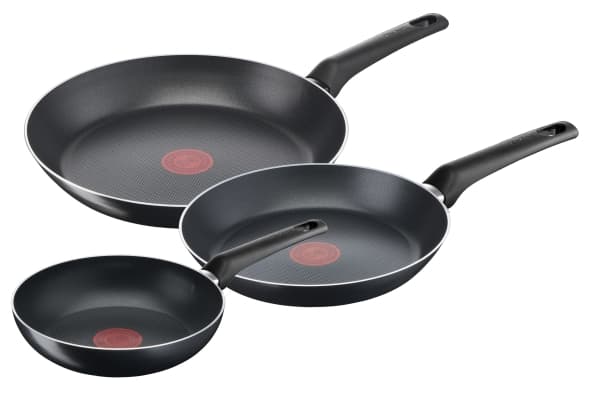 Tefal B57091, Stekesett, Sort, Titan, Aluminium, Thermo-Spot, Keramisk, Gass, Halogen, Forseglet Plate