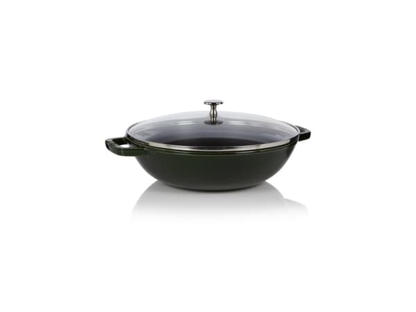 Staub 1312923, Rund, Wok/Stir-Fry pan, Svart, Metall, 4,4 l, 300 mm