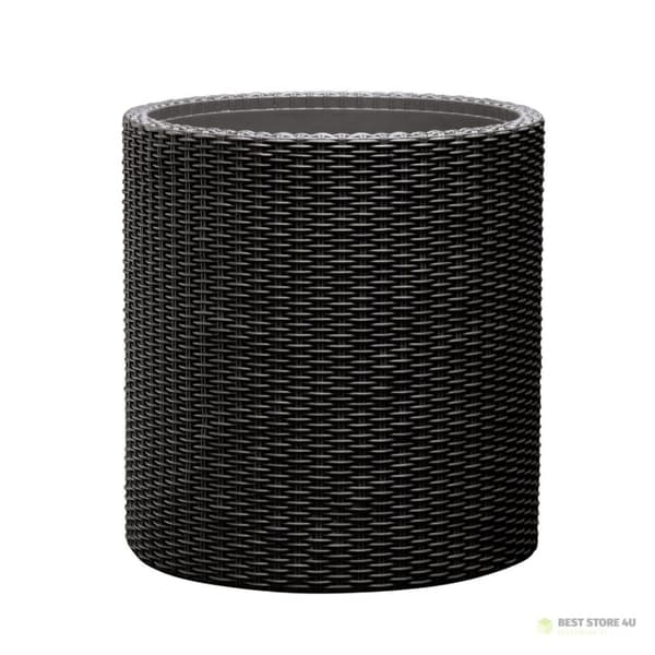 Rund potte CYLINDER PLANTEKASSE M antracit