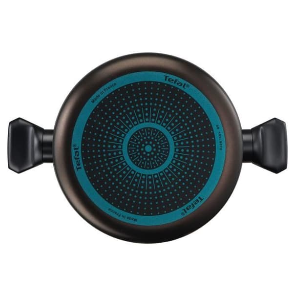 TEFAL Easy Cook & Clean holländsk ugn 24 cm + glaslock, icke-induktion, non-stick beläggning, tillverkad i Frankrike B5544602