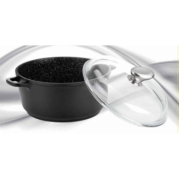 PRADEL EXCELLENCE gryta i stenstil - Ø 20 cm - 2,2 L - Svart - Alla värmekällor inklusive induktion