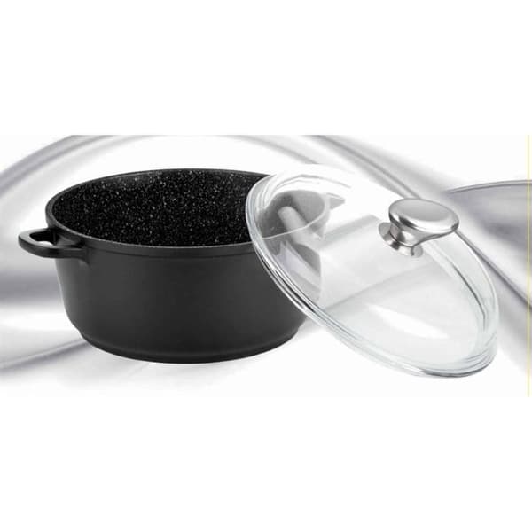 PRADEL EXCELLENCE gryta i stenstil - Ø 28 cm - 5,8 L - Svart - Alla värmekällor inklusive induktion
