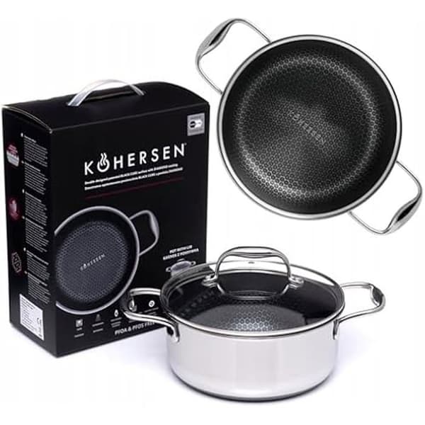 Kastrull - KOHERSEN - Modell 71103 - Diamantbeläggning - Honeycomb struktur - 28 cm