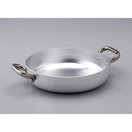 Pentole Agnelli ALMA110PI28 Stekpanna med 2 stålhandtag, induktionsbotten, aluminium, silver/svart, 28 cm - Pentole