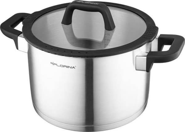Faitout - gryta Florina - FLORINA-GA-100-40 - Gryta i rostfritt stål Chef av Mateusz Gessler 24 cm 6 l