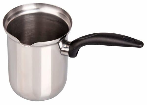 Faitout - marmite Fackelmann - 42232 - Kaffe- och mjölkkruka 800 ML, Rostfritt stål, Svart/Silver, diameter ca 9 cm