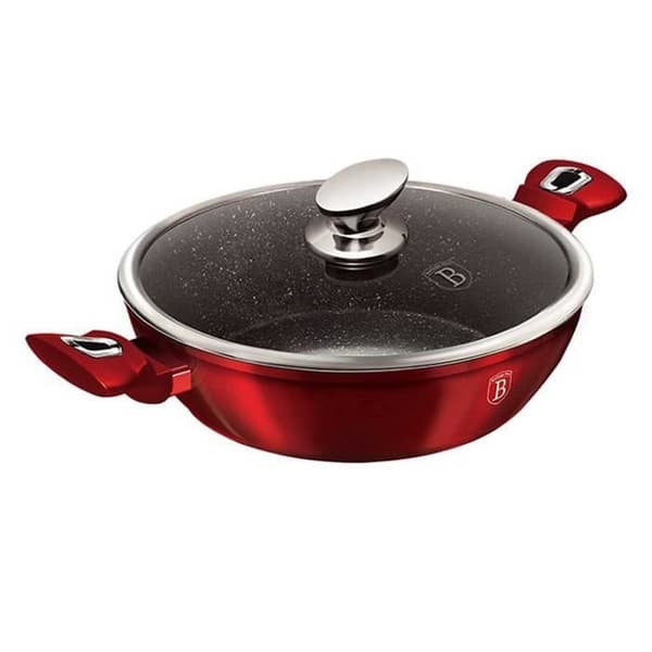 GRANITKRYTA 28cm BERLINGER HAUS RED METAL LINE BH-1263