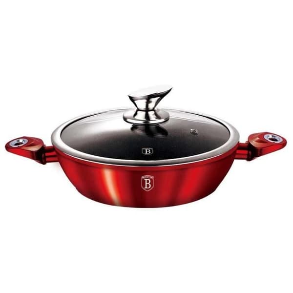 GRANITKRYTA 28cm BERLINGER HAUS RED METAL LINE BH-1263