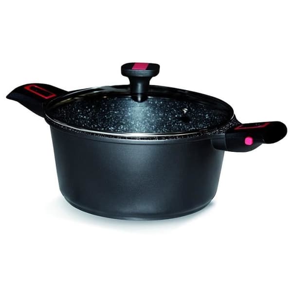 Faitout - BAUMALU - Granit Pro - D: 28 cm - Svart - Non-stick utan PFOA