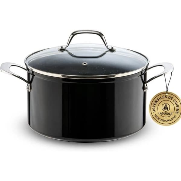 Faitout Laguiole 32 cm Svart Non-stick Greblon C2 Induktions