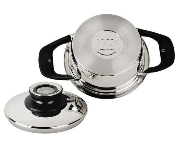 ECOVITAM | 1,8L holländsk ugn 18/10 rostfritt stål | Diameter 16 cm | Alla värmekällor inklusive induktion | Integrerad termometer | PFA fri