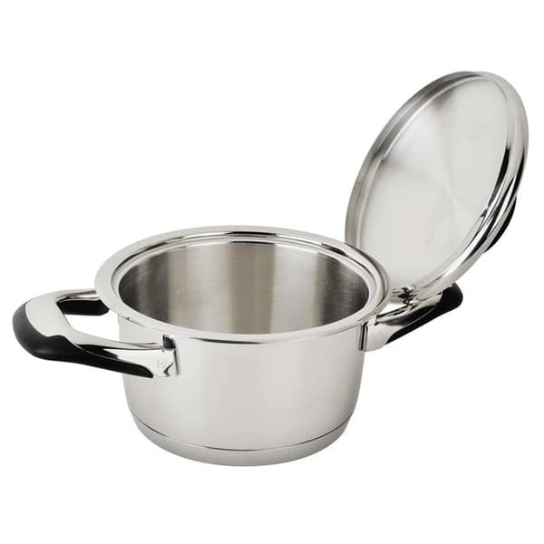 ECOVITAM | 1,8L holländsk ugn 18/10 rostfritt stål | Diameter 16 cm | Alla värmekällor inklusive induktion | Integrerad termometer | PFA fri