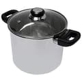 Miniatyrbillede 1 af 3: BAUMALU Cateringskab i rustfrit stål + glaslåg Safir bakelit - 24 cm