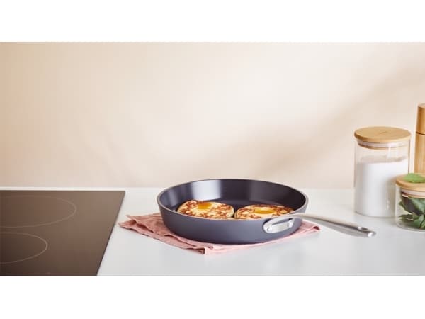 Brabantia Zenn, Rund, Gourmet-stekepanne, Sort, Keramisk, 200 °C, Aluminium