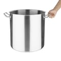 Miniatyrbild 4 av 6: Hög rostfritt stål Stockpot 35,5L för induktion - Vogue