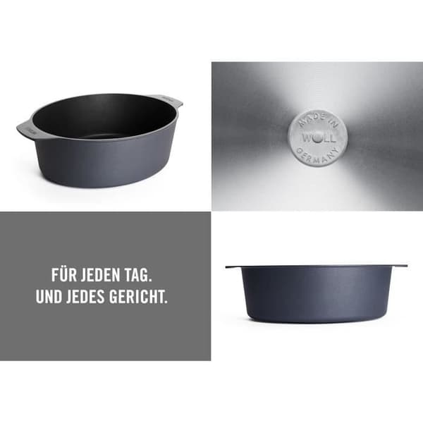 Woll 3126DPS Diamond Lite marmite 31 x 26 cm Höjd 11 cm kapacitet 6 l Glaslock