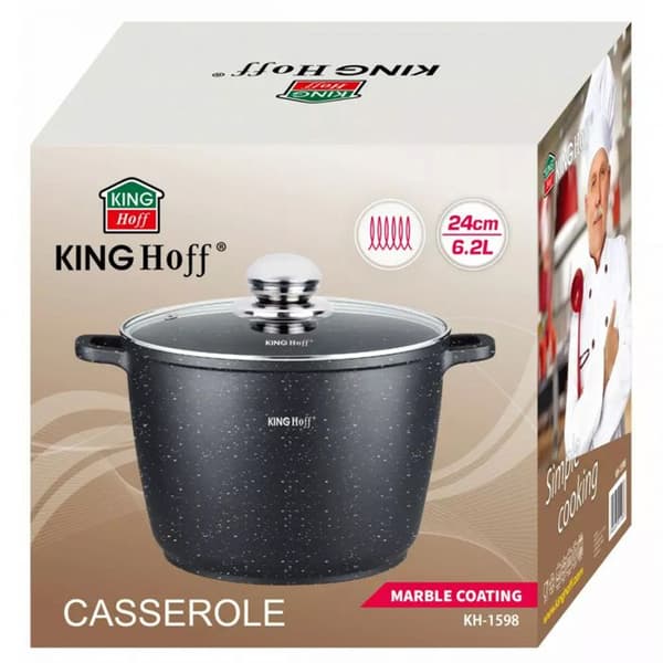 KINGHOFF MARMORGRYTA 24cm KH-1598 6,2L