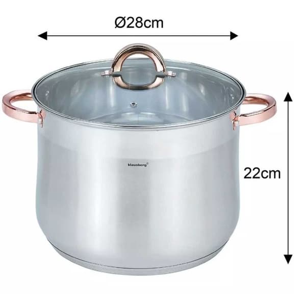 KLAUSBERG KASTRULL GASTRO MED LOCK 28cm 13L KB-7795