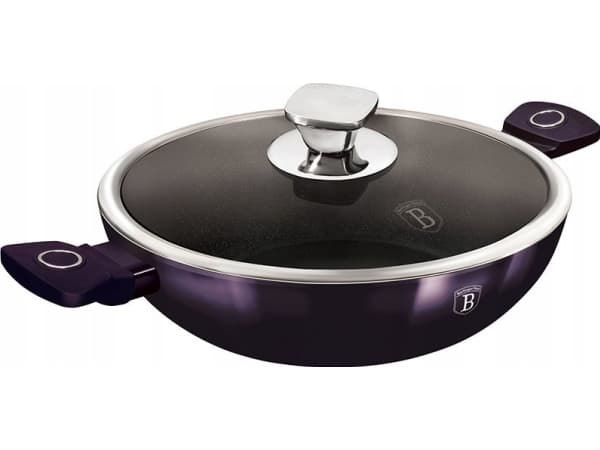 WOK Z POWLOKA TYTANOWA 30CM 4L BERLINGER HAUS PURPLE ECLIPSE BH-7114