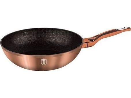 WOK KEPTUVĖ GRANITINĖ 28cm BERLINGER HAUS ROSE GOLD BH-1512