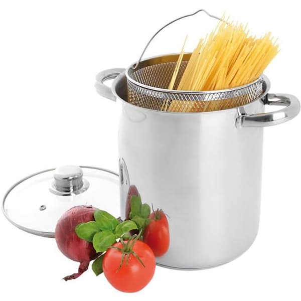 ORION Marmite för pasta i rostfritt stål 4,2 l