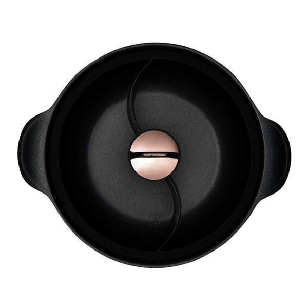 GARNEK TYTANOWY HOT POT MED LOCK 30cm BERLINGER HAUS BH-8627 BLACK ROSE