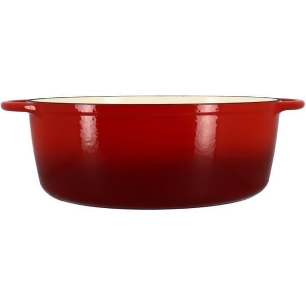Pata - MENASTYL - 6020103 - Soikea - Emaloitu valurauta - Punainen - 9 litraa
