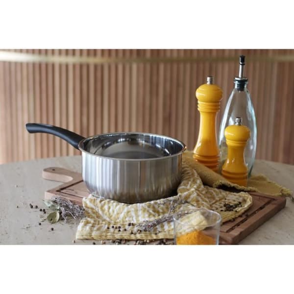 Gryde - MENASTYL - 6020242 - Rustfrit stål - 18 cm - Velegnet til alle varmekilder inklusive induktion