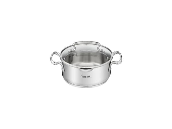 Tefal DUETTO+ G7194355, Rund, Rustfritt stål, Rustfritt stål, Rustfritt stål, Keramisk, Gass, Halogen, Induksjon, Forseglet Plate, 250 °C