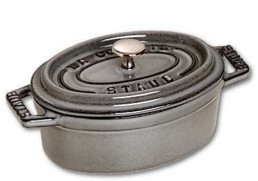 Staub Minis, Enkel panne, Grå, Støpejern, 0,25 l, 800 g